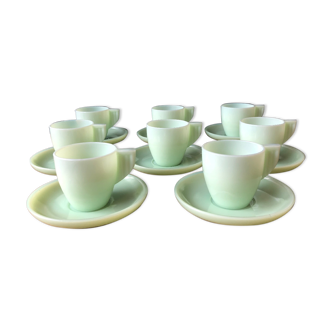 Set of 8 vintage coffee cups