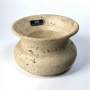Brutalist bowl by Fratelli Mannelli, travertine, Italy, 1970s