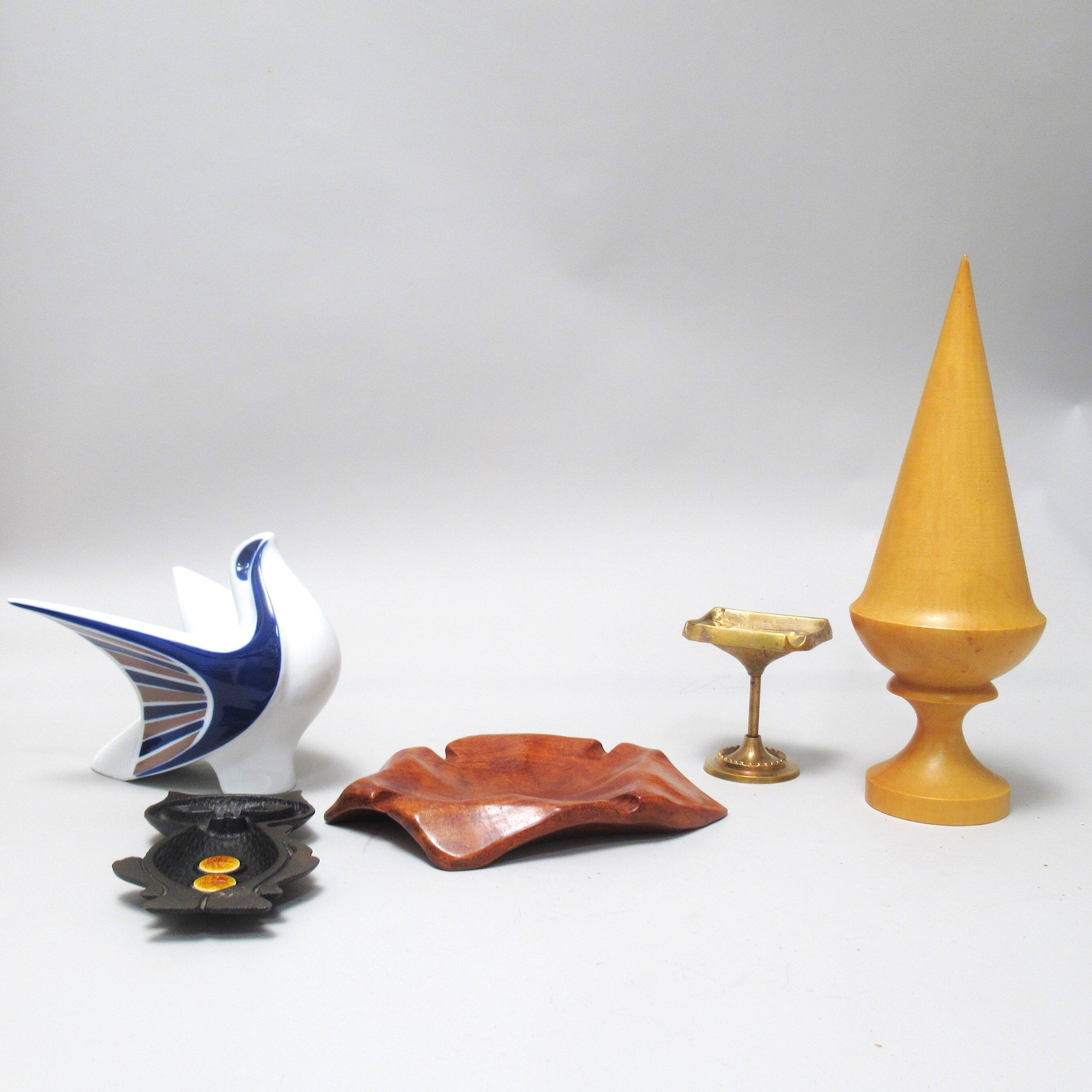 Turned wood obelisk sculpture