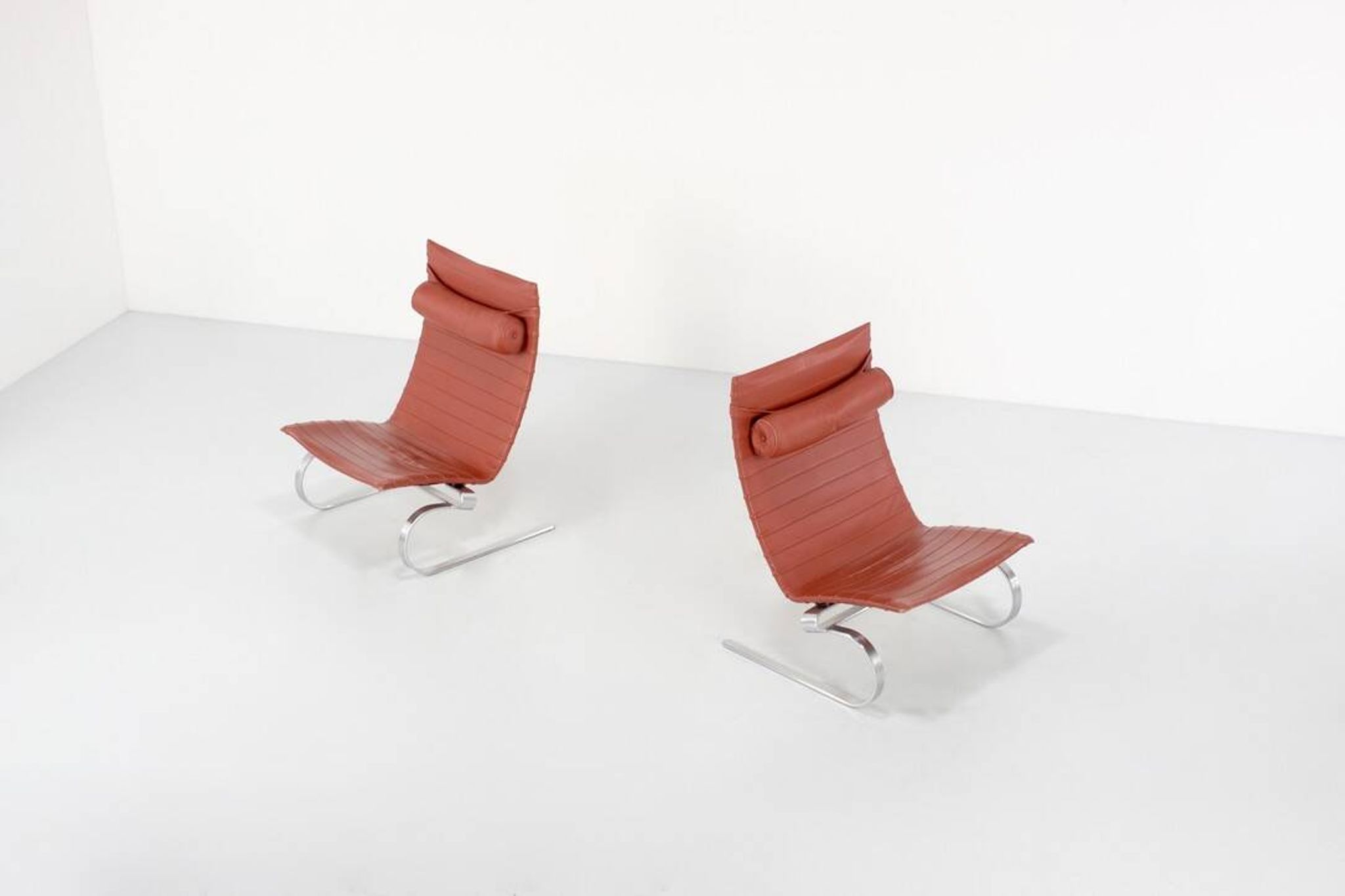 PK20 armchairs by Poul Kjaerhom for Fritz Hansen, Denmark 1968.