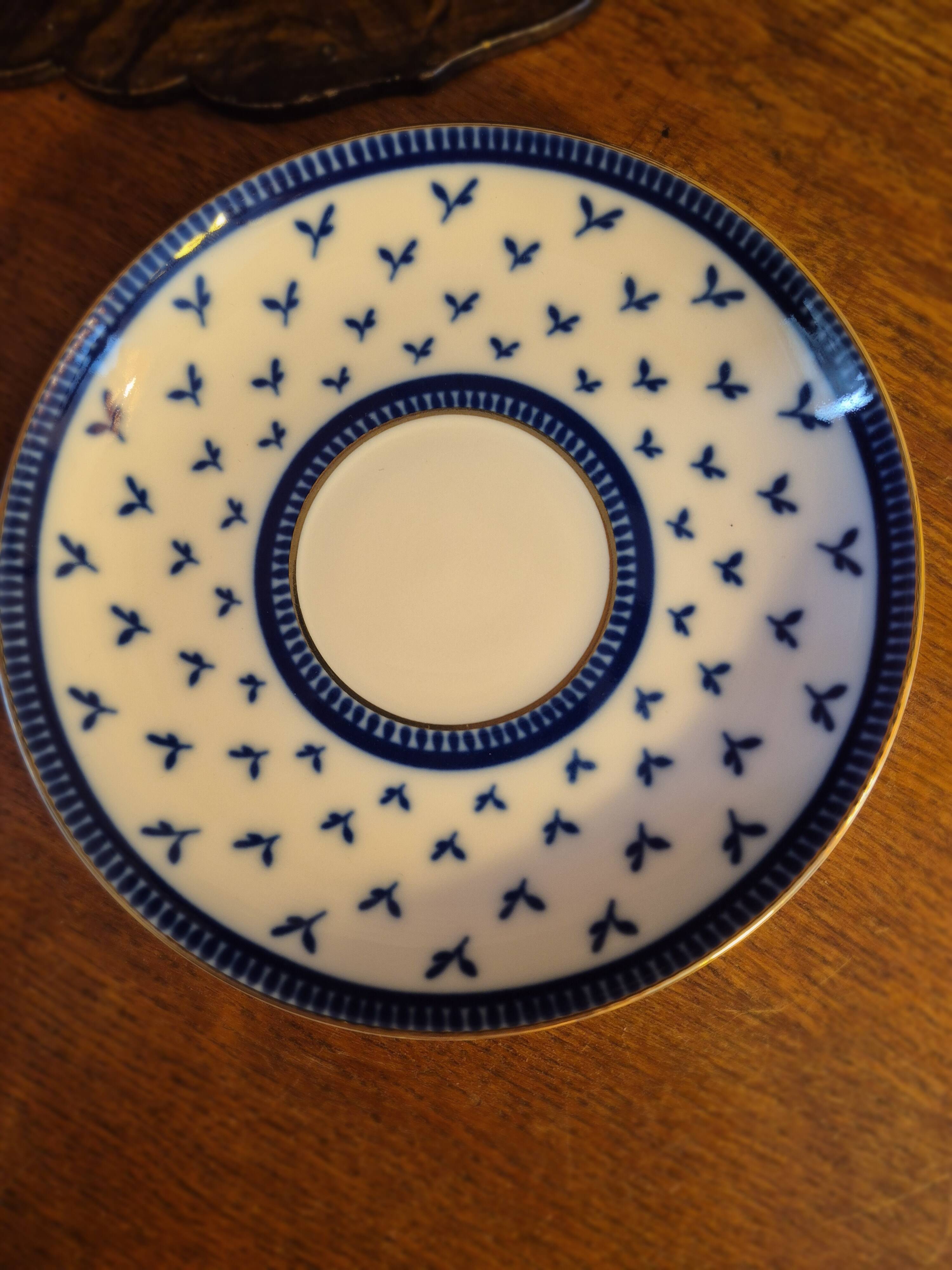 Cobalt blue tea cup Lomonosov LFZ