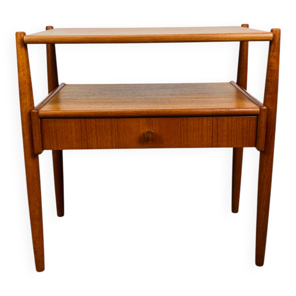 Table de chevet scandinave en teck, années 60