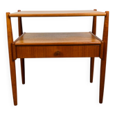 Table de chevet scandinave en teck, années 60