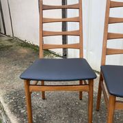 Set of 3 old scandinavian chairs, 60