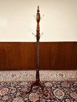 English mahogany coat rack