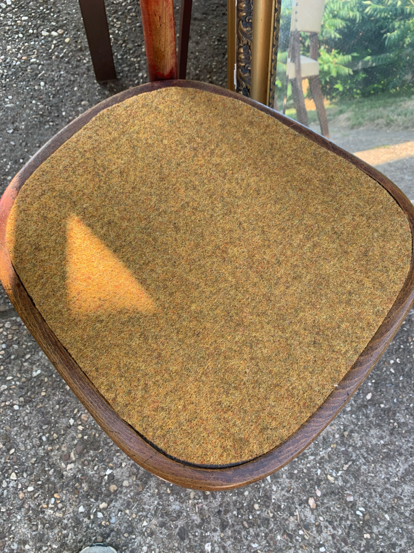 Vintage bentwood bistro chair – Custom seat (Year