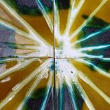 Vallauris style ceramic square coffee table