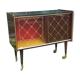 Meuble bar à roulettes années 70