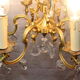 Bronze lusre and crystal grapevines