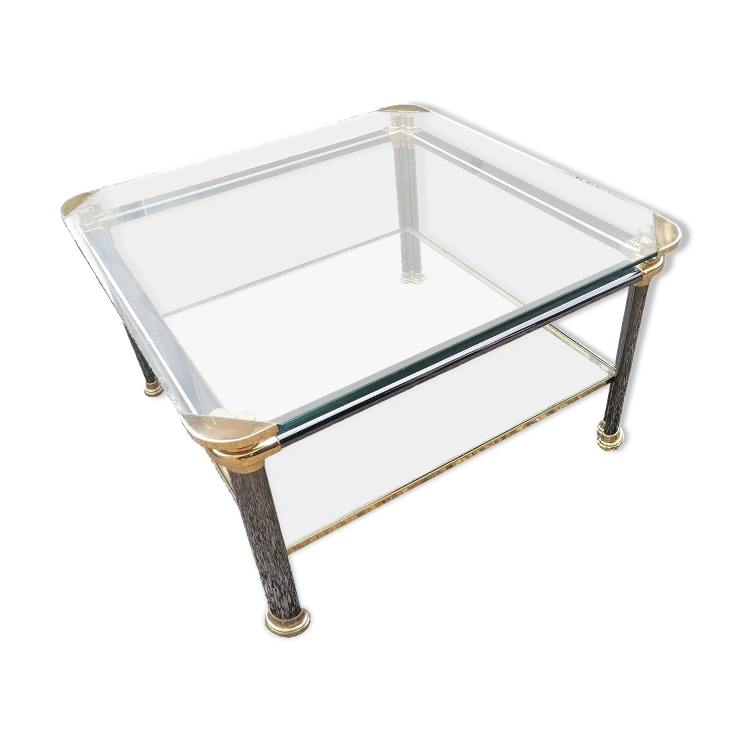 Square vintage coffee table.