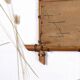 Old turned wooden mirror imitation bamboo