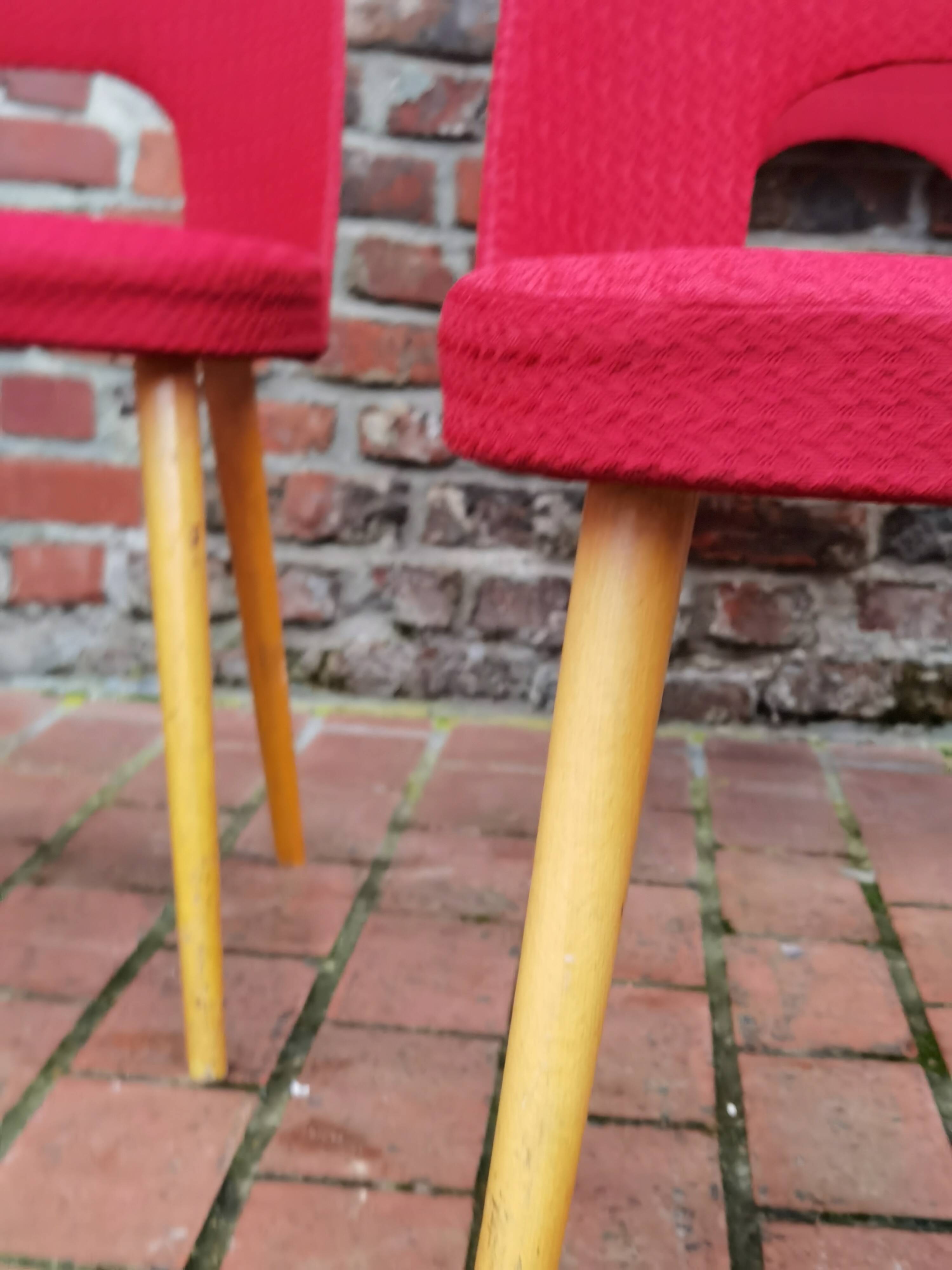 Lot of 6 Oswald Haerdtl chairs for Ton
