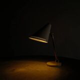 White Finnish Mid Century "9222" Table Desk Lamp by Paavo Tynell, 1940s
