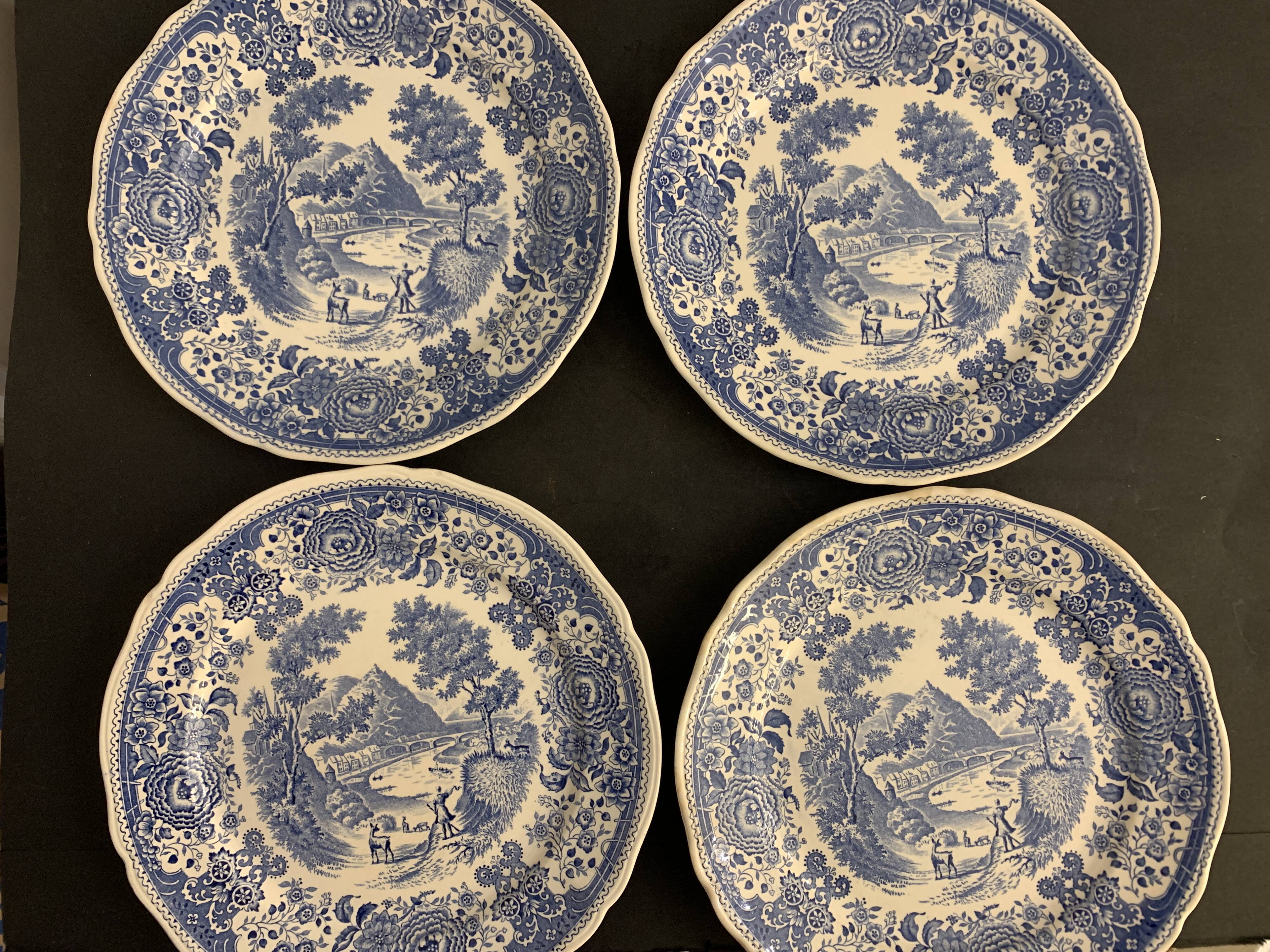 Set of 8 flat plates Villeroy and Boch Burgenland