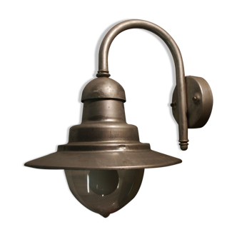 Galvanized aluminum farm wall light