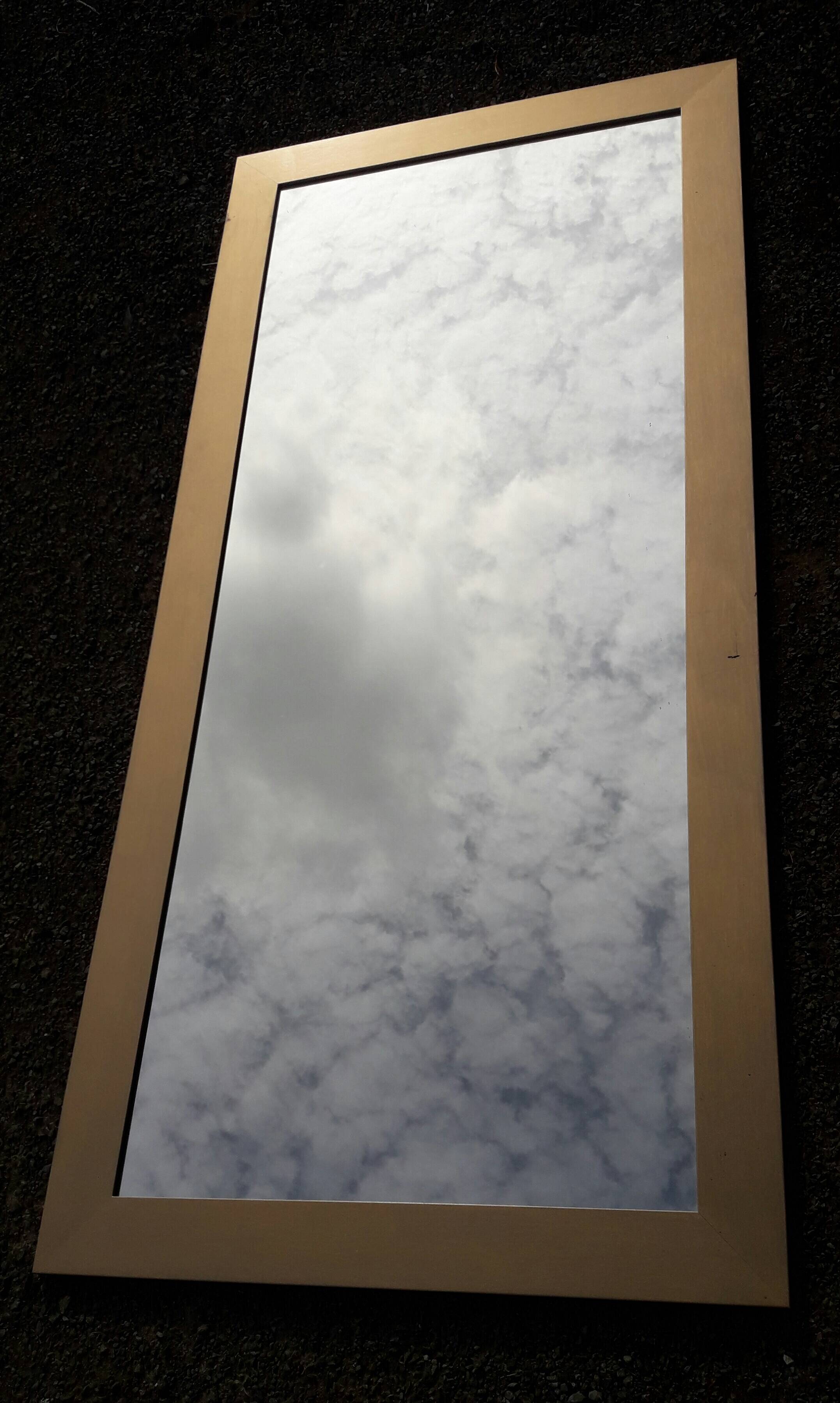Large wall mirror