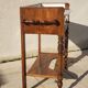 Vintage console hairdresser in walnut, Art Deco Louis Philippe style.
