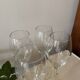 1980s Crystal Wine Glasses Wavy/Zigzag Stem