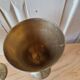 Lot 5 Calisse Verre En Laiton