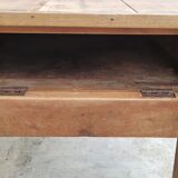 Farmhouse table in fruit tree 2 drawers period 1900 -1m27