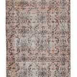 Brunt Orange & Beige Vintage Runner Rug 80x268Cm SK 240825