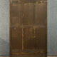 Gothic Renaissance library in solid walnut with columns around 1850