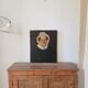 Portrait ancien, peinture a l’huile XIXe