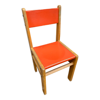 Chaise enfant école 70s