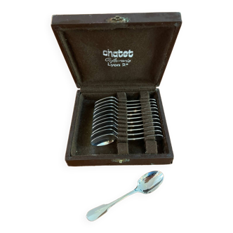 Christofle cluny uniplat 12 mocha coffee spoon 10cm