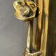 Massive bronze vase, decorated with bird figures and poppy flower.