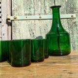Vintage glass and carafe service