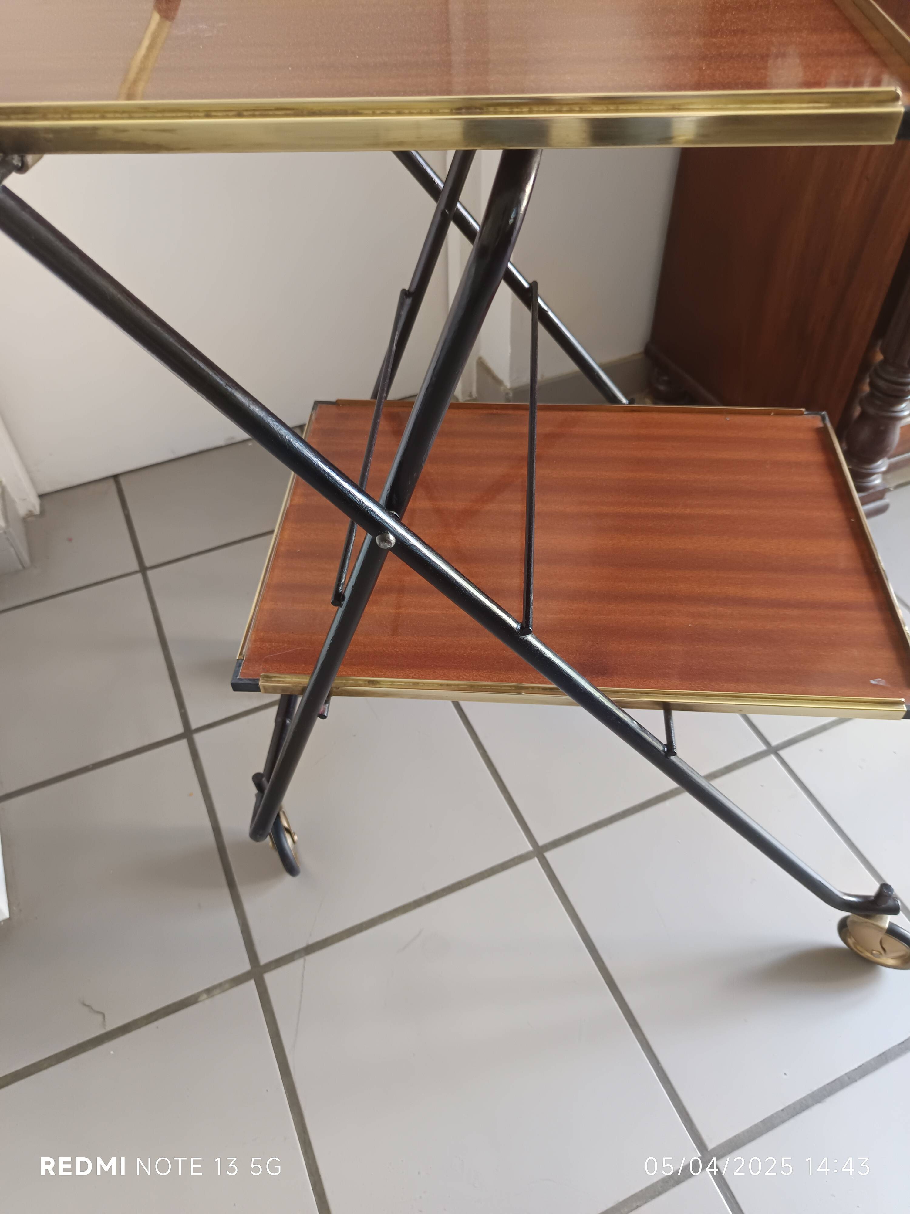 vintage drinks trolley France 1960