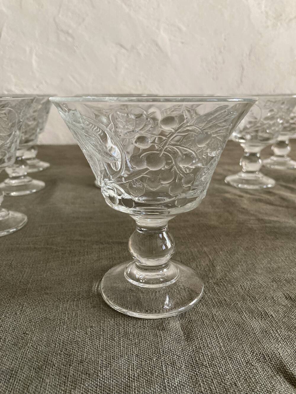 10 Luminarc glass dessert bowls