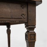 French rustic mid-century side table in wood ca. 1850