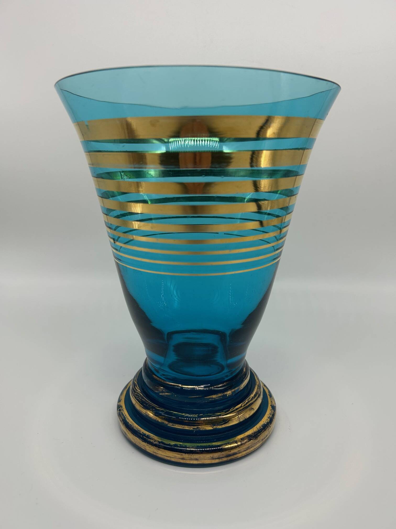 1950s glass vase