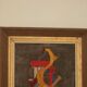 Original mid-century Swedish oil on canvas – “Layers” by Wilhelm Henning – signed & framed – 32 × 39 cm (12.6" × 15.4")