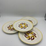 Lot de 4 assiettes Digoin