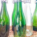 Vintage bottle with porcelain stopper