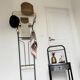 Vintage gold coat rack