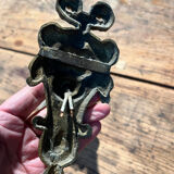 Pair of Art Nouveau wall sconces in bronze