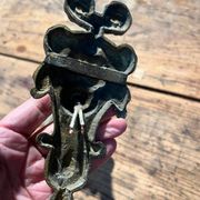 Pair of Art Nouveau wall sconces in bronze