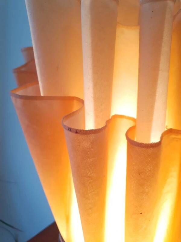 Jannalights draped lamp from the 1970s