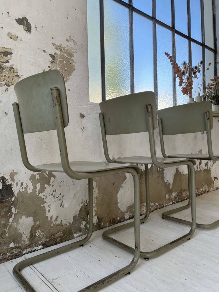 Trio of Tubax chairs 1950