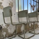 Trio of Tubax chairs 1950