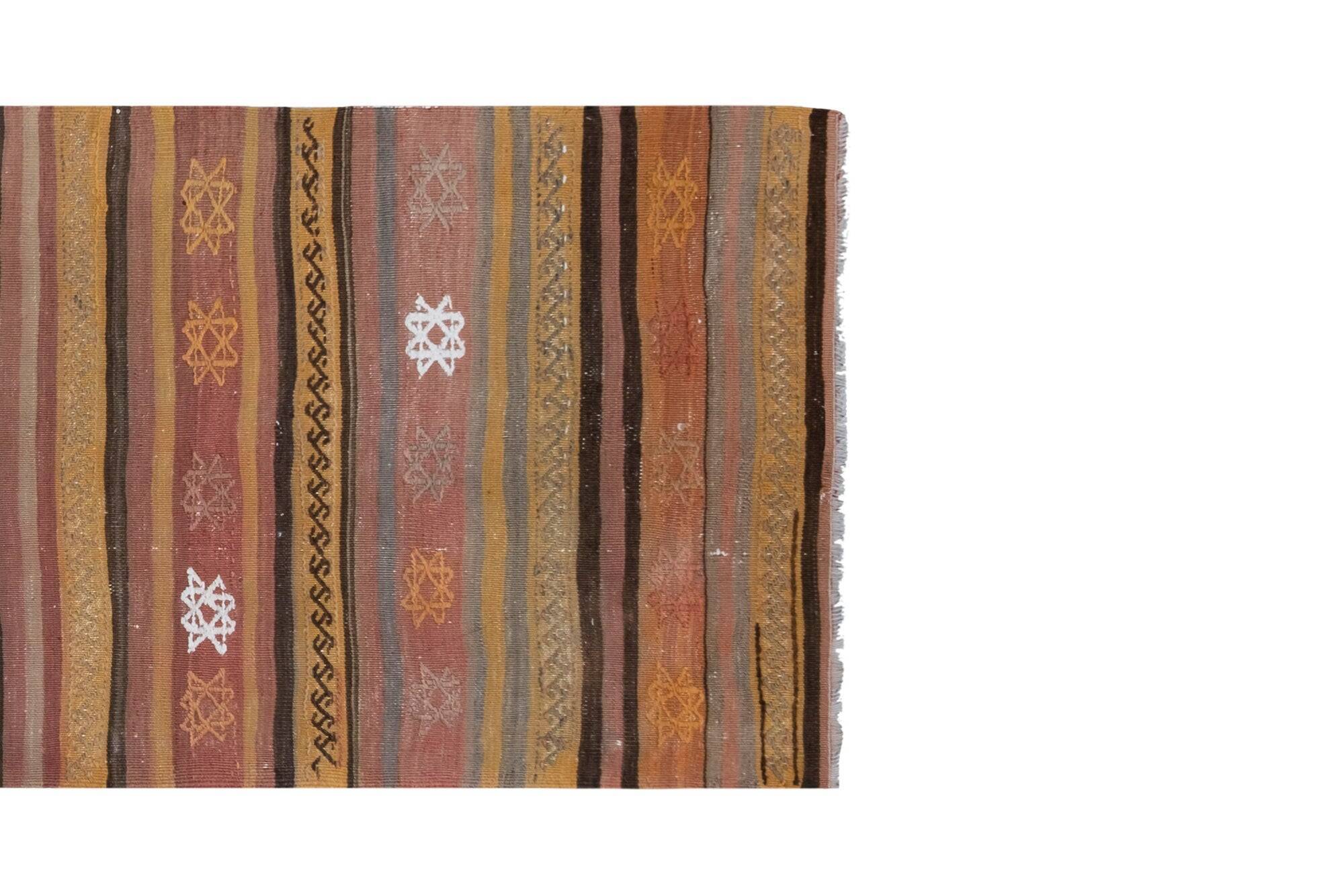 Vintage Turkish hallway rug 68x268 cm