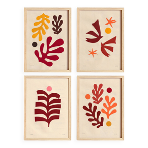 collection de 4 collages