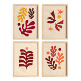 Collection de 4 collages d'inspiration Matisse signée Eawy