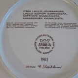 Vintage ceramic plate from Arabia