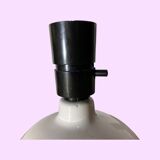 White Vintage Danish Ball Shaped Desk Light | Scandinavian Table Lamp From The Mid Century