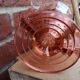 vase val saint lambert molded glass pink pedayer storied art deco